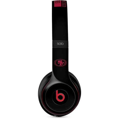 NFL San Francisco 49ers Black Performance Series Beats Solo 3 Wireless Skin